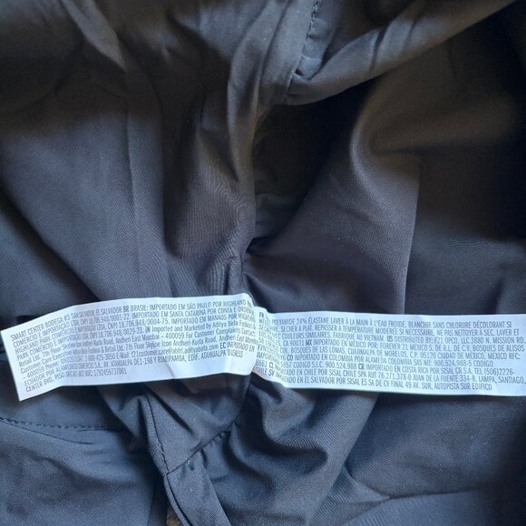 NWT Forever 21+ Bralette Stretch Ruched Bikini Bandeau Bra Top Black Plus Sz 2X - Picture 12 of 12